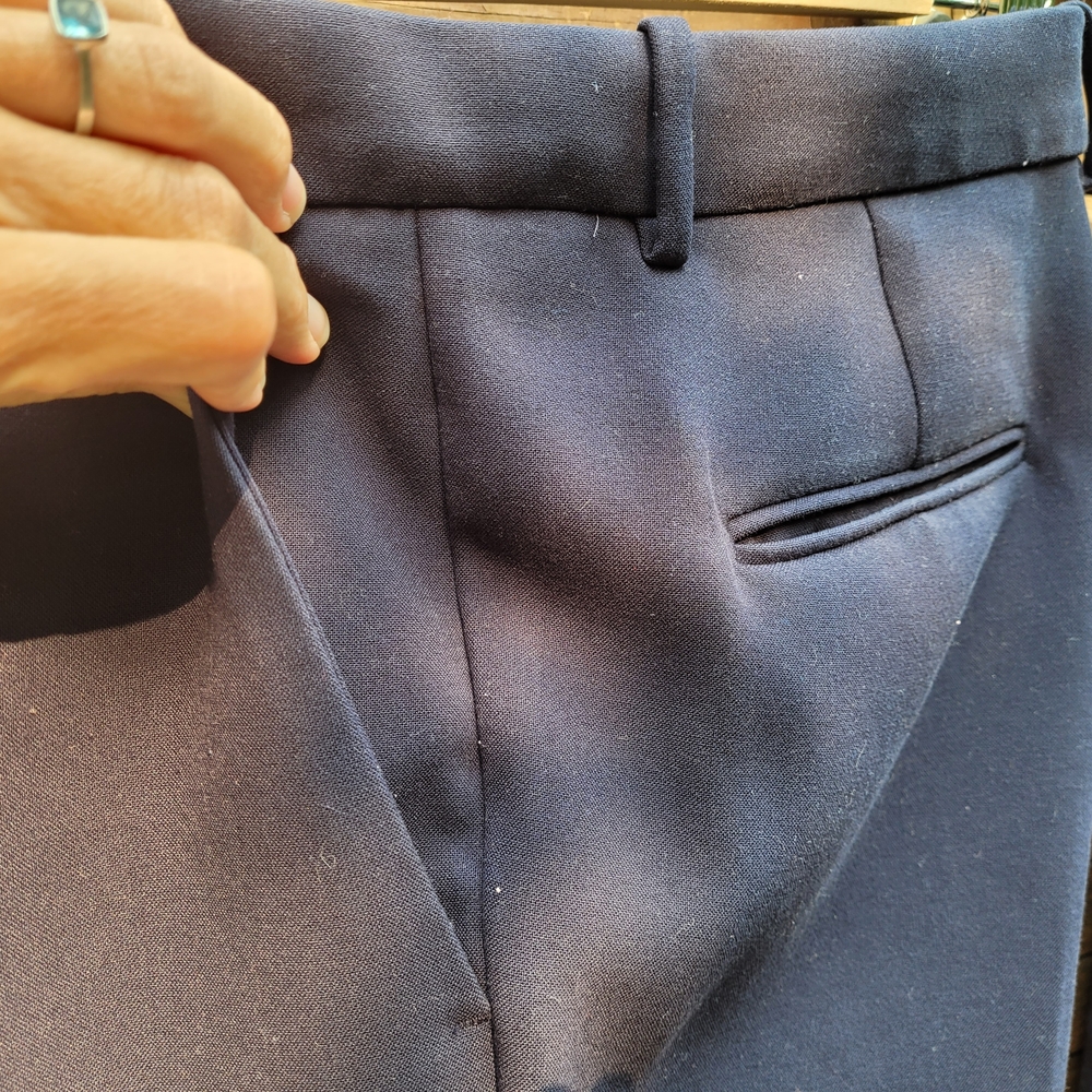 Ann Taylor Women's "Sophia" Navy Blue Pants. 2 PAIR In One Lot. Size 6. - Picture 3 of 11